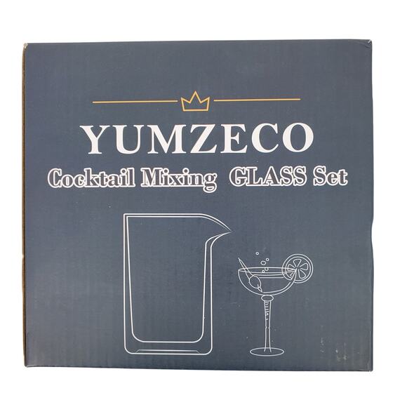 Yumzeco Cocktail Mixing Glass 5 Piece Set New - Picture 7 of 12